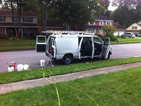 Power Washing Van