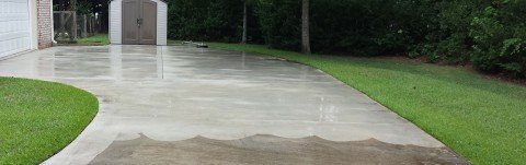 Pressure Washing Driveway