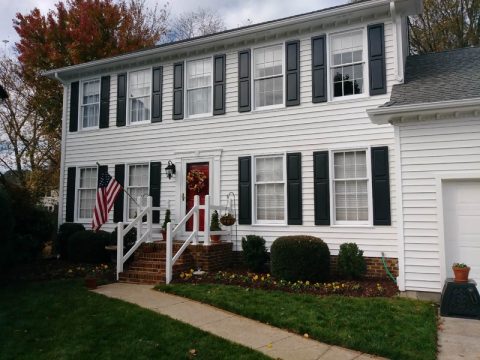 Professionally Painted White 2 Story Home