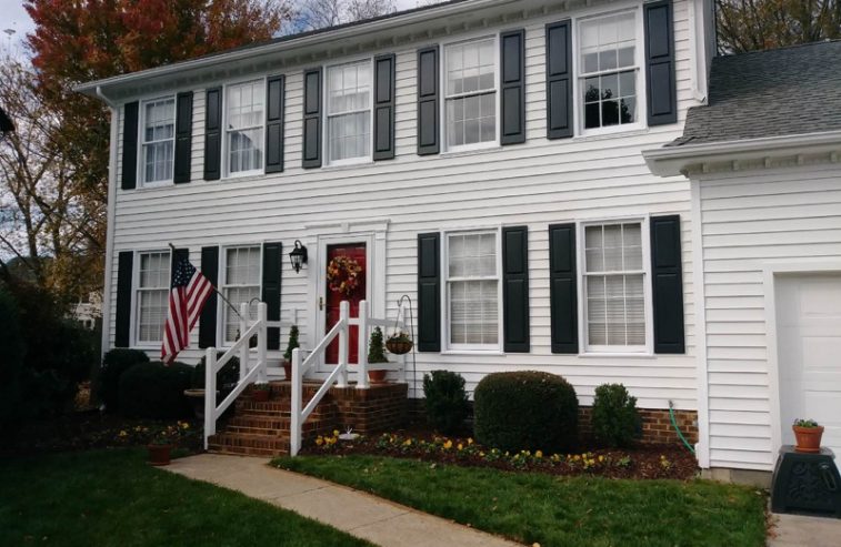 Professionally Painted White 2 Story Home