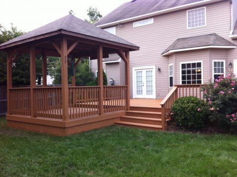 Gazebo Staining After