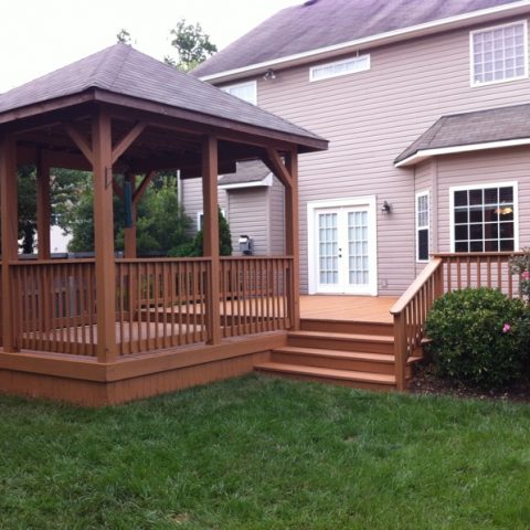 Gazebo Staining After