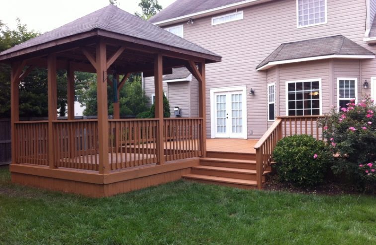 Gazebo Staining After