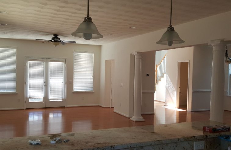 White Trim Painted and Ceilings Painted