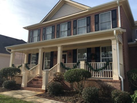 Exterior Home with Siding Painted