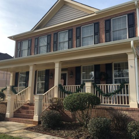 Exterior Home with Siding Painted