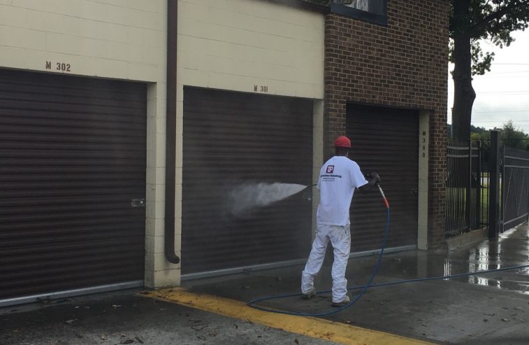 Pressure Washing Garage Doors